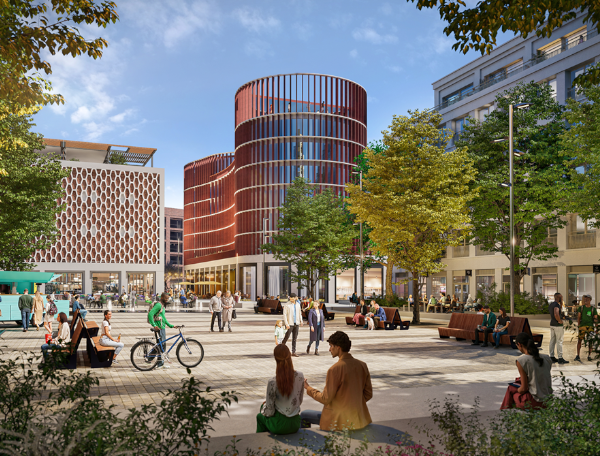 CGI of Mell Square redevelopment