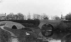 black and white photo of canal